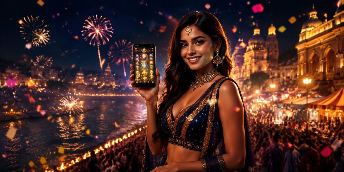 Indian player enjoying live casino games on mobile device